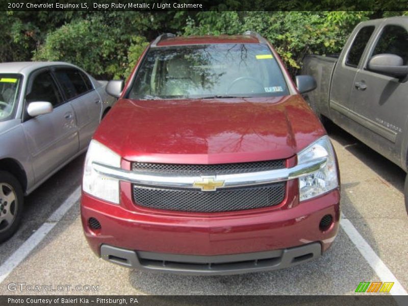 Deep Ruby Metallic / Light Cashmere 2007 Chevrolet Equinox LS