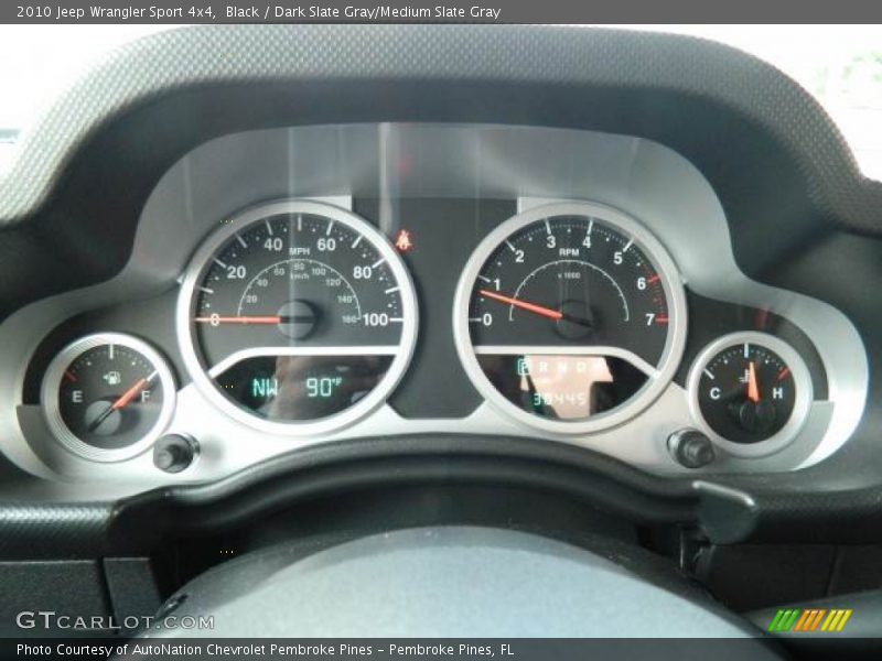 Black / Dark Slate Gray/Medium Slate Gray 2010 Jeep Wrangler Sport 4x4