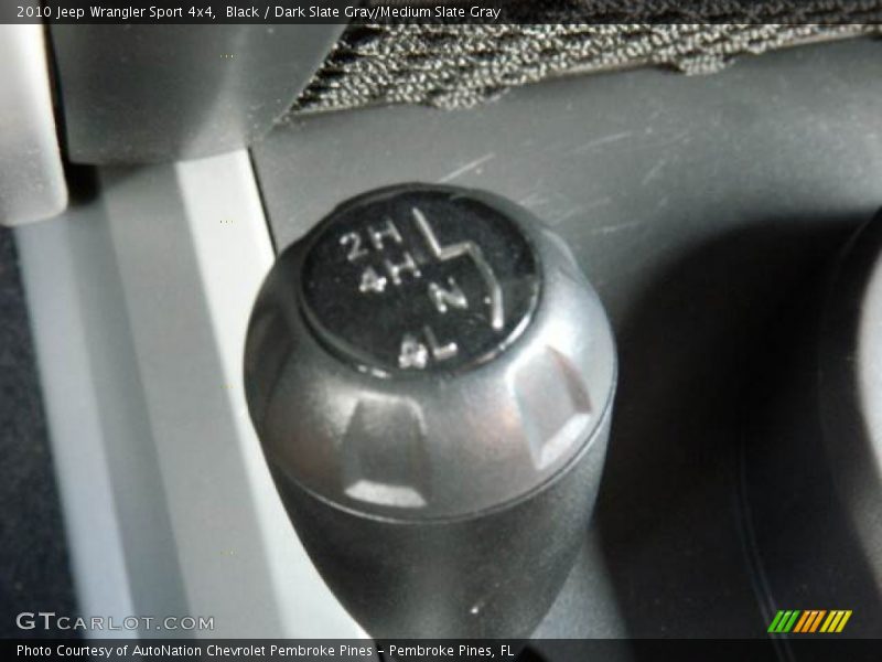 Black / Dark Slate Gray/Medium Slate Gray 2010 Jeep Wrangler Sport 4x4
