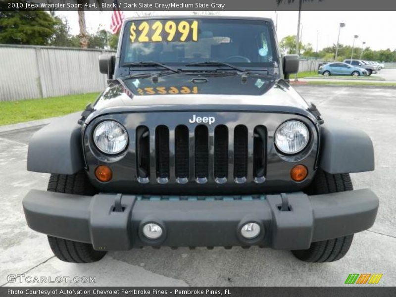 Black / Dark Slate Gray/Medium Slate Gray 2010 Jeep Wrangler Sport 4x4