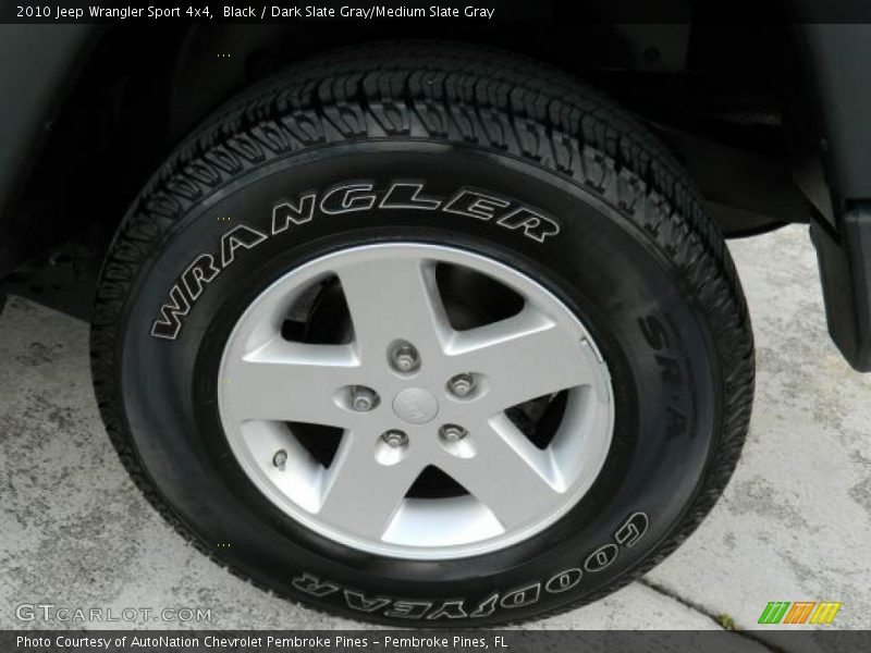Black / Dark Slate Gray/Medium Slate Gray 2010 Jeep Wrangler Sport 4x4