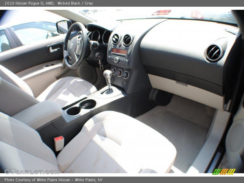 Wicked Black / Gray 2010 Nissan Rogue SL AWD