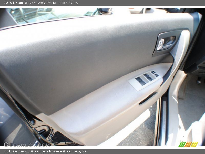 Wicked Black / Gray 2010 Nissan Rogue SL AWD