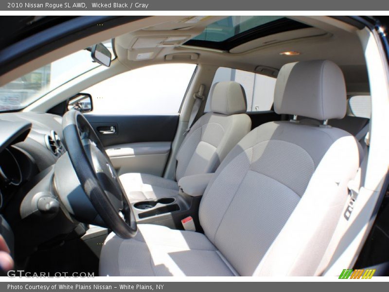 Wicked Black / Gray 2010 Nissan Rogue SL AWD
