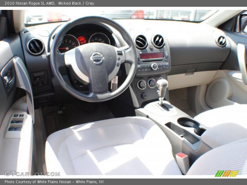 Wicked Black / Gray 2010 Nissan Rogue SL AWD