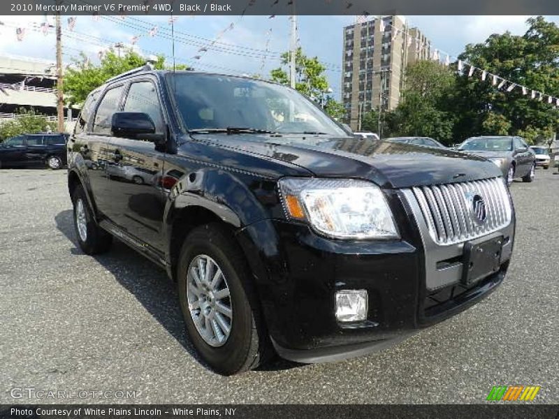 Black / Black 2010 Mercury Mariner V6 Premier 4WD