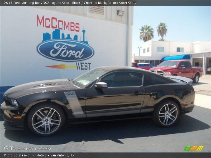 Black / Charcoal Black/Recaro Sport Seats 2013 Ford Mustang Boss 302 Laguna Seca
