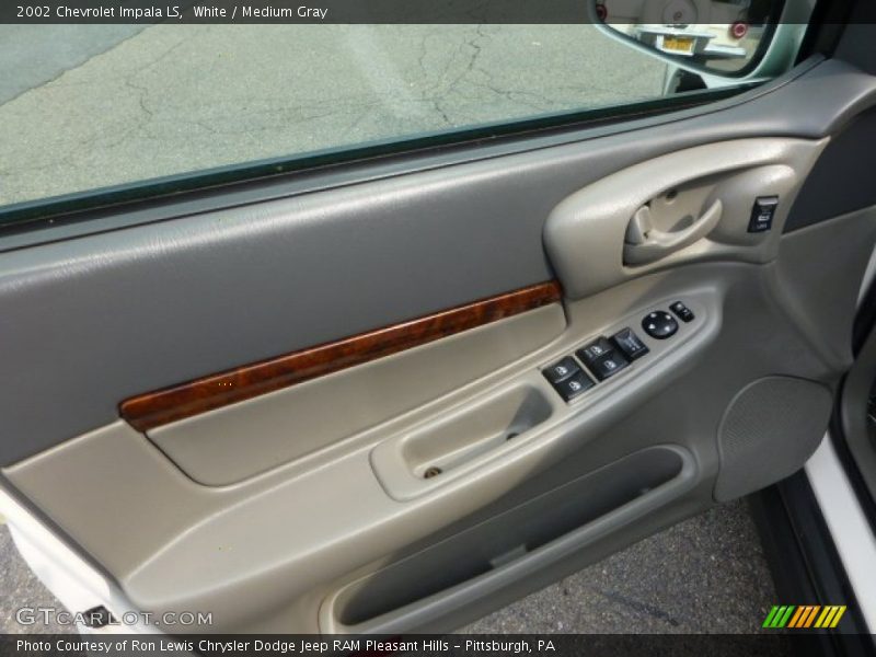 White / Medium Gray 2002 Chevrolet Impala LS