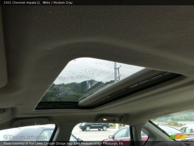 White / Medium Gray 2002 Chevrolet Impala LS