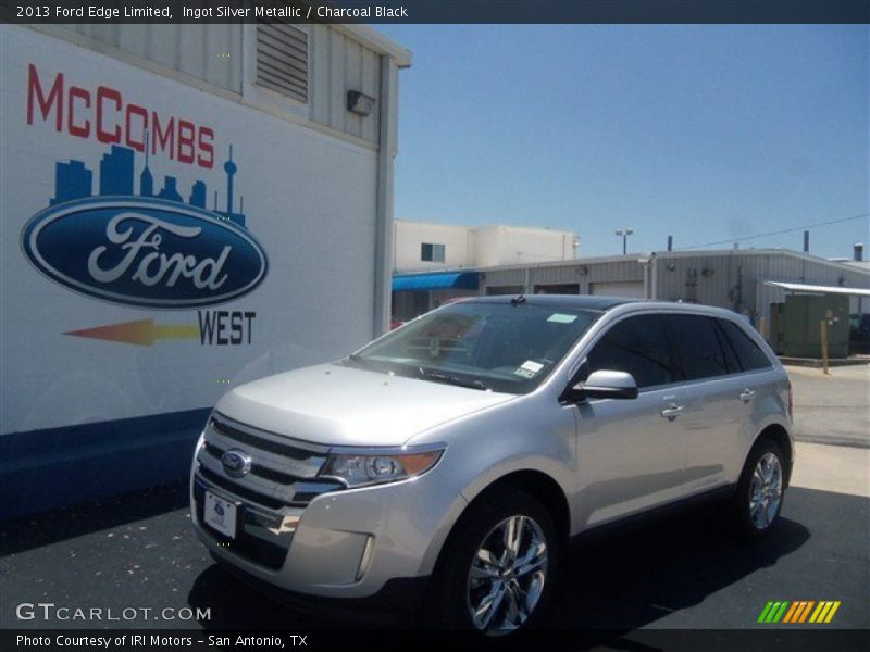 Ingot Silver Metallic / Charcoal Black 2013 Ford Edge Limited