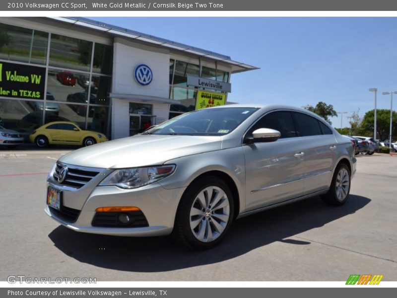 White Gold Metallic / Cornsilk Beige Two Tone 2010 Volkswagen CC Sport