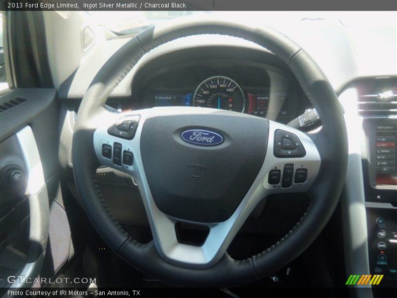 Ingot Silver Metallic / Charcoal Black 2013 Ford Edge Limited