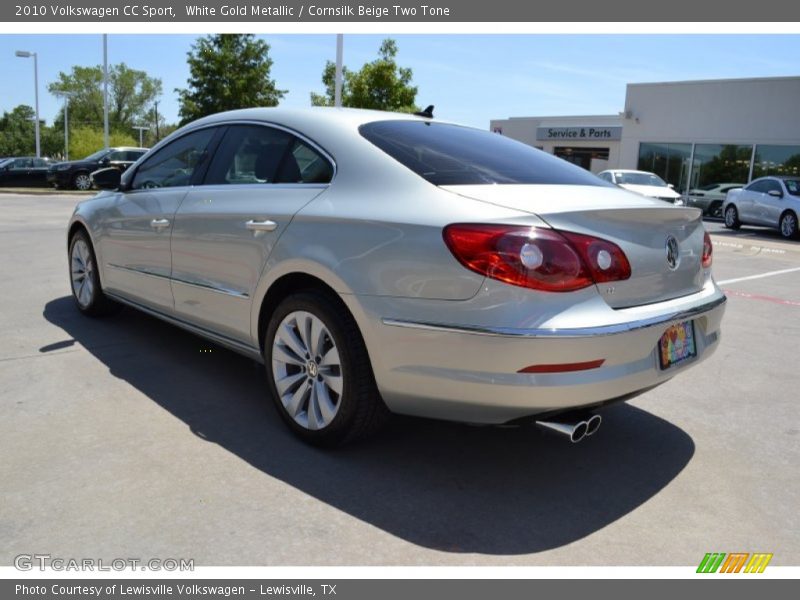 White Gold Metallic / Cornsilk Beige Two Tone 2010 Volkswagen CC Sport