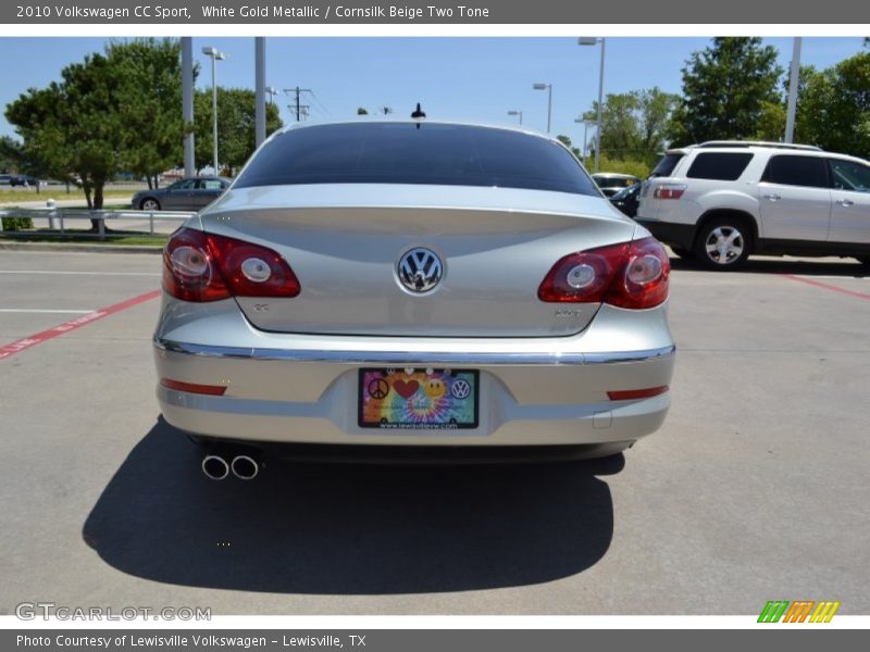 White Gold Metallic / Cornsilk Beige Two Tone 2010 Volkswagen CC Sport