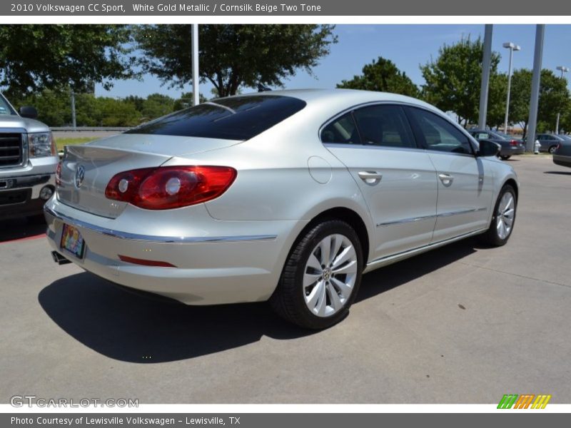 White Gold Metallic / Cornsilk Beige Two Tone 2010 Volkswagen CC Sport