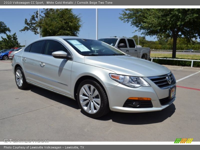 White Gold Metallic / Cornsilk Beige Two Tone 2010 Volkswagen CC Sport