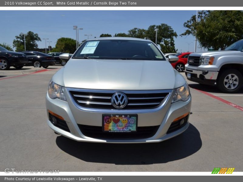 White Gold Metallic / Cornsilk Beige Two Tone 2010 Volkswagen CC Sport