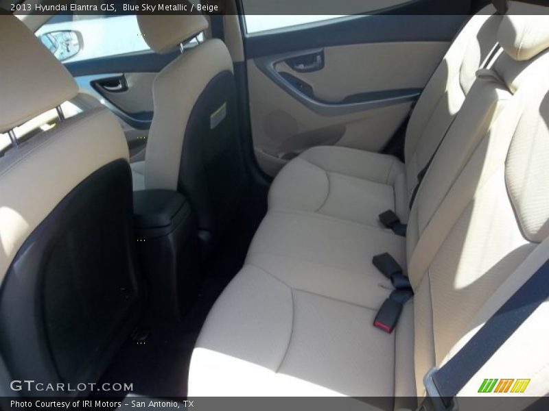 Blue Sky Metallic / Beige 2013 Hyundai Elantra GLS