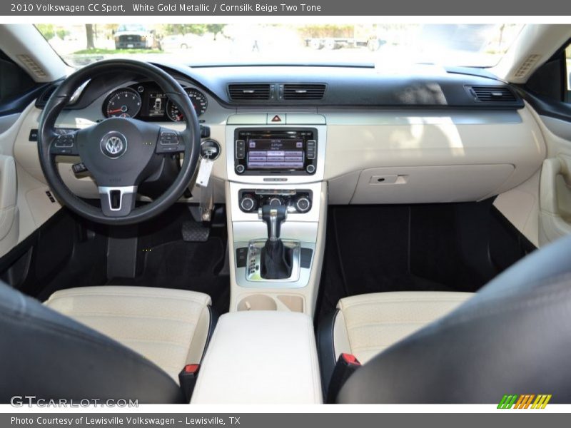 White Gold Metallic / Cornsilk Beige Two Tone 2010 Volkswagen CC Sport