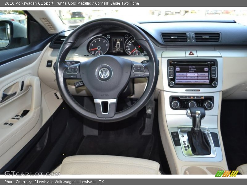 White Gold Metallic / Cornsilk Beige Two Tone 2010 Volkswagen CC Sport