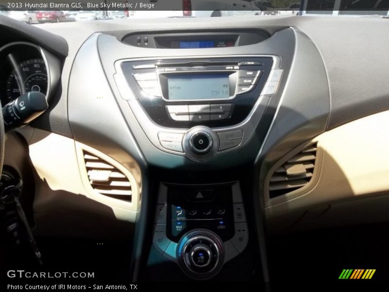 Blue Sky Metallic / Beige 2013 Hyundai Elantra GLS
