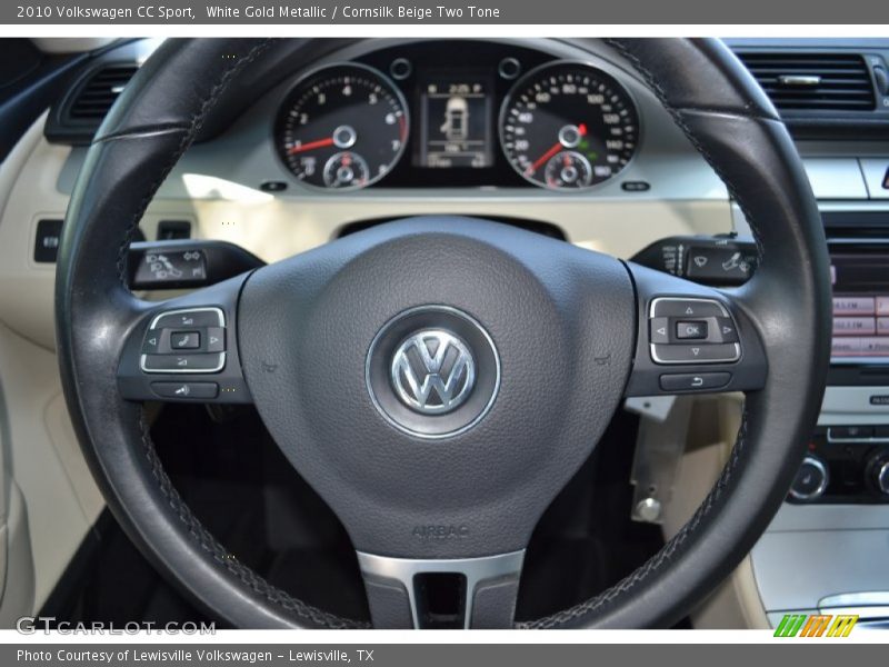 White Gold Metallic / Cornsilk Beige Two Tone 2010 Volkswagen CC Sport