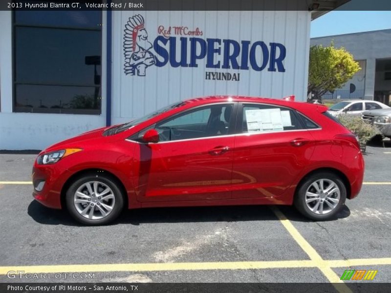 Volcanic Red / Black 2013 Hyundai Elantra GT