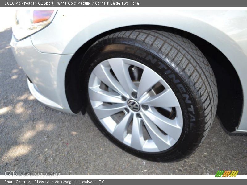 White Gold Metallic / Cornsilk Beige Two Tone 2010 Volkswagen CC Sport
