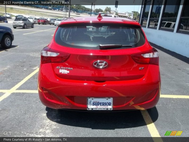 Volcanic Red / Black 2013 Hyundai Elantra GT