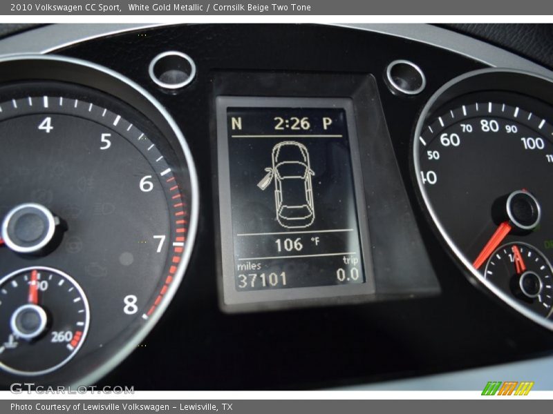 White Gold Metallic / Cornsilk Beige Two Tone 2010 Volkswagen CC Sport