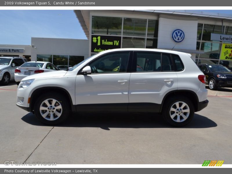 Candy White / Sandstone 2009 Volkswagen Tiguan S