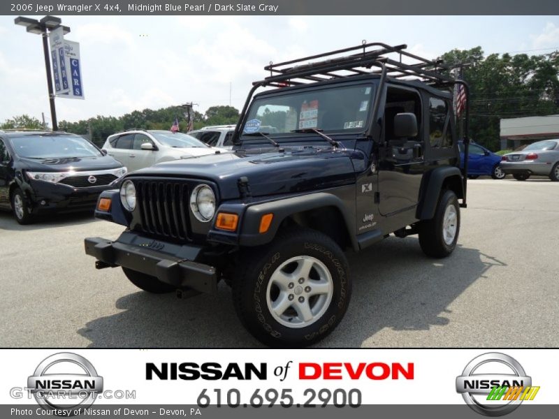 Midnight Blue Pearl / Dark Slate Gray 2006 Jeep Wrangler X 4x4