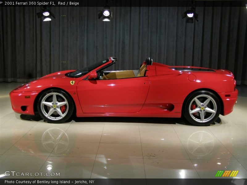 Red / Beige 2001 Ferrari 360 Spider F1