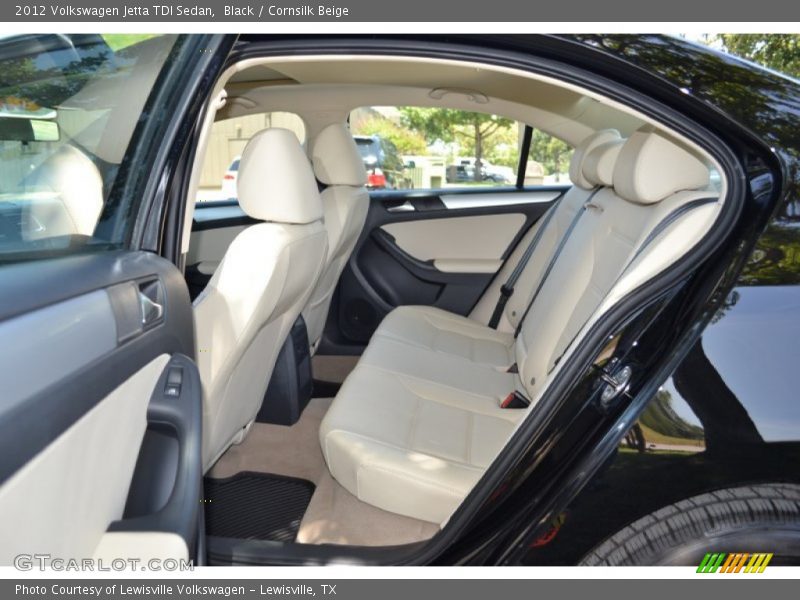 Black / Cornsilk Beige 2012 Volkswagen Jetta TDI Sedan