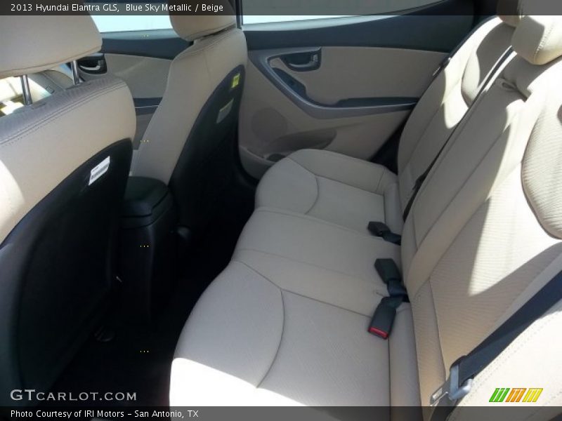 Blue Sky Metallic / Beige 2013 Hyundai Elantra GLS