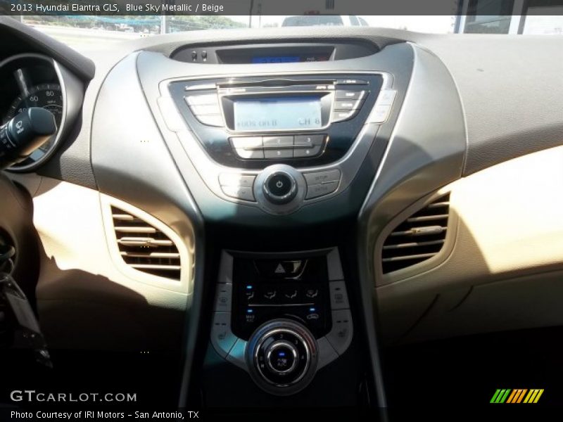 Blue Sky Metallic / Beige 2013 Hyundai Elantra GLS