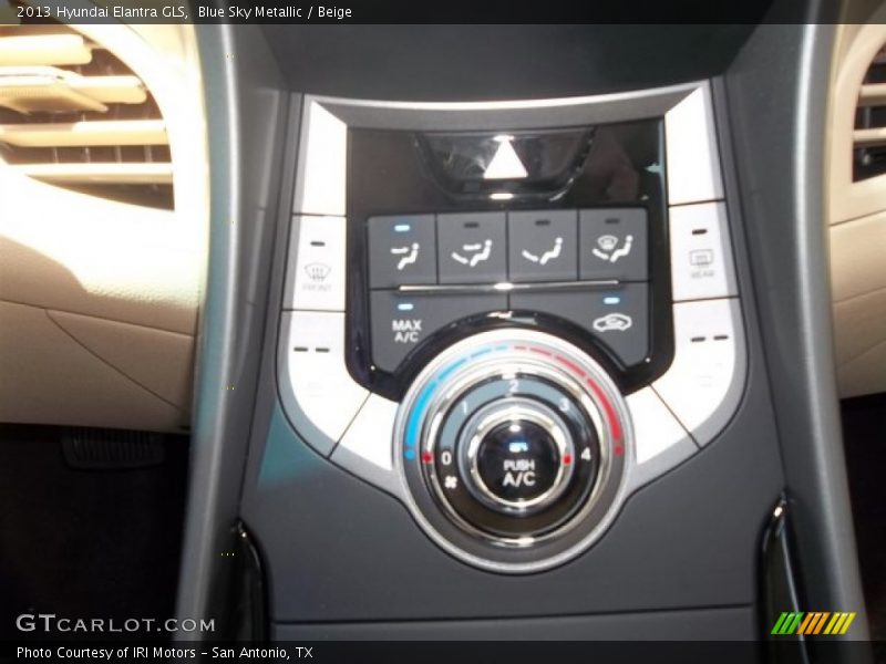 Blue Sky Metallic / Beige 2013 Hyundai Elantra GLS
