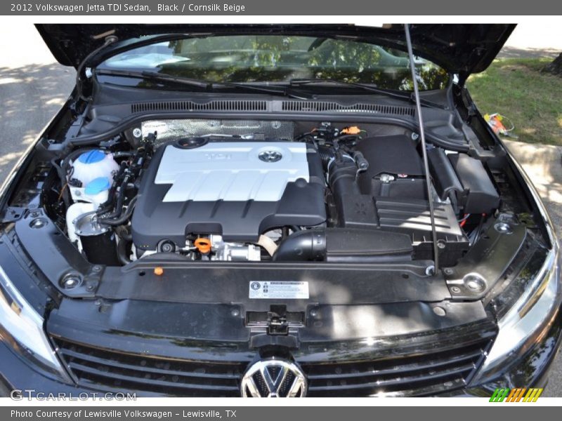 Black / Cornsilk Beige 2012 Volkswagen Jetta TDI Sedan