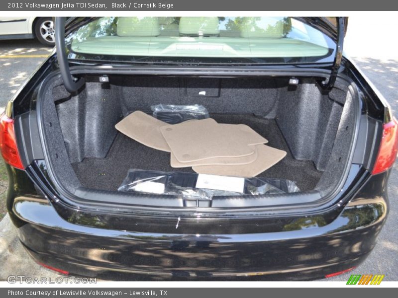 Black / Cornsilk Beige 2012 Volkswagen Jetta TDI Sedan