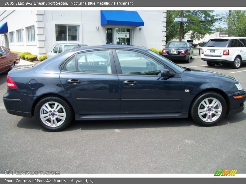 Nocturne Blue Metallic / Parchment 2005 Saab 9-3 Linear Sport Sedan