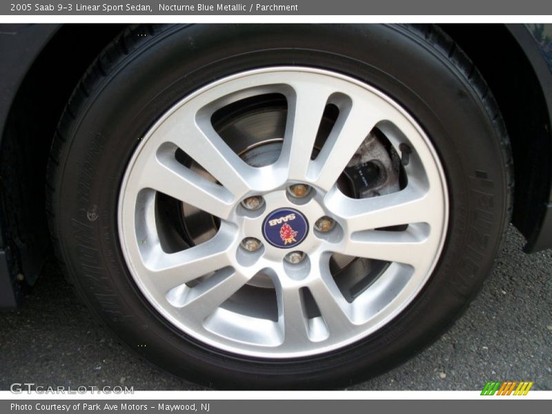Nocturne Blue Metallic / Parchment 2005 Saab 9-3 Linear Sport Sedan