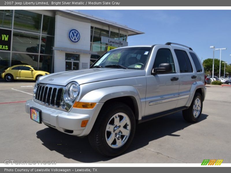 Bright Silver Metallic / Medium Slate Gray 2007 Jeep Liberty Limited