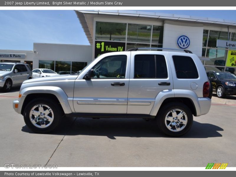 Bright Silver Metallic / Medium Slate Gray 2007 Jeep Liberty Limited