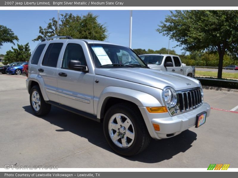 Bright Silver Metallic / Medium Slate Gray 2007 Jeep Liberty Limited