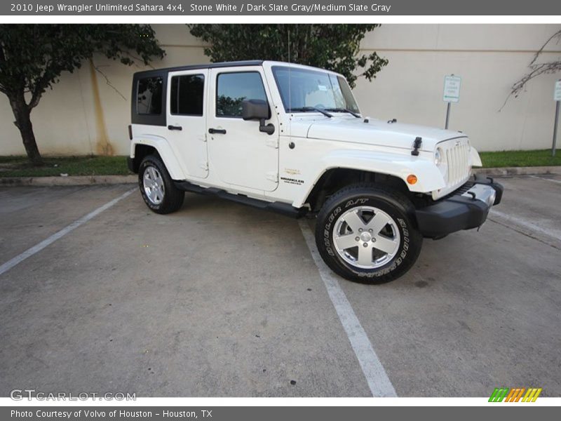 Stone White / Dark Slate Gray/Medium Slate Gray 2010 Jeep Wrangler Unlimited Sahara 4x4
