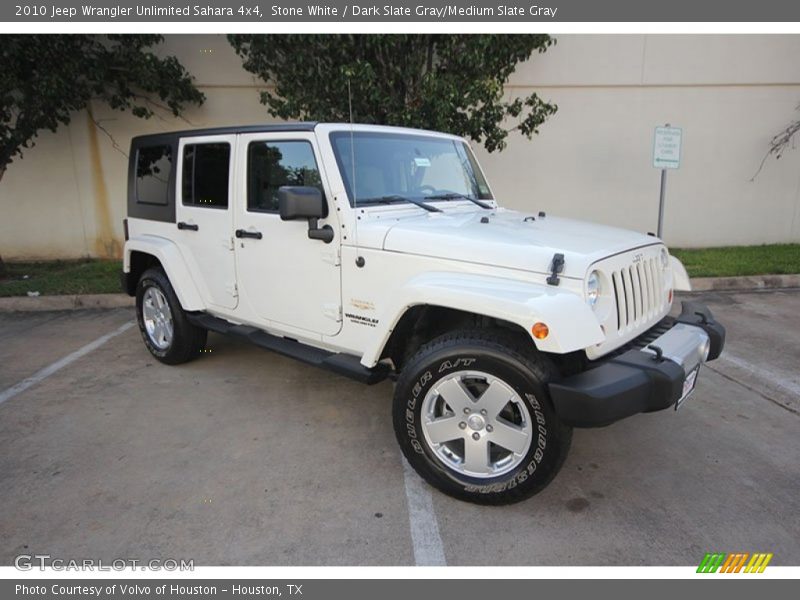 Stone White / Dark Slate Gray/Medium Slate Gray 2010 Jeep Wrangler Unlimited Sahara 4x4