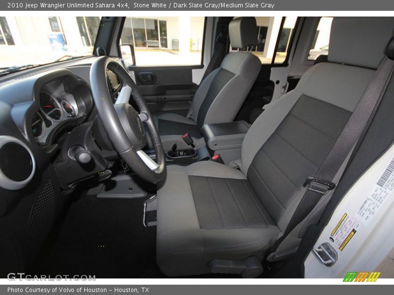 Stone White / Dark Slate Gray/Medium Slate Gray 2010 Jeep Wrangler Unlimited Sahara 4x4