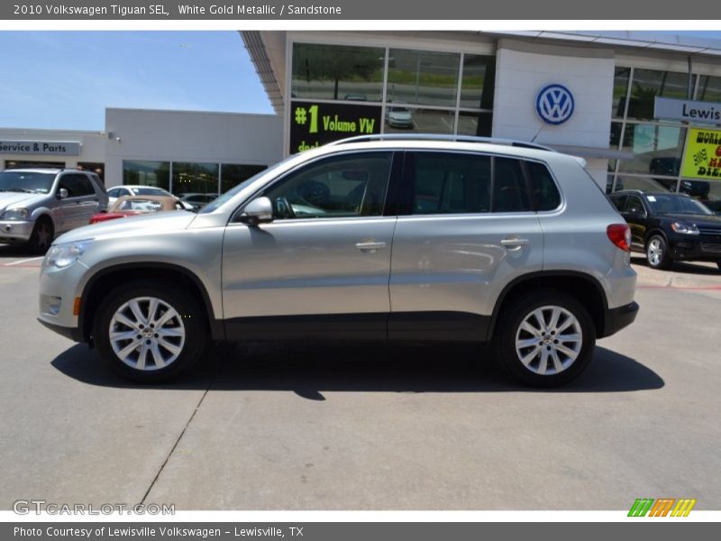 White Gold Metallic / Sandstone 2010 Volkswagen Tiguan SEL