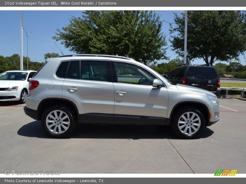 White Gold Metallic / Sandstone 2010 Volkswagen Tiguan SEL
