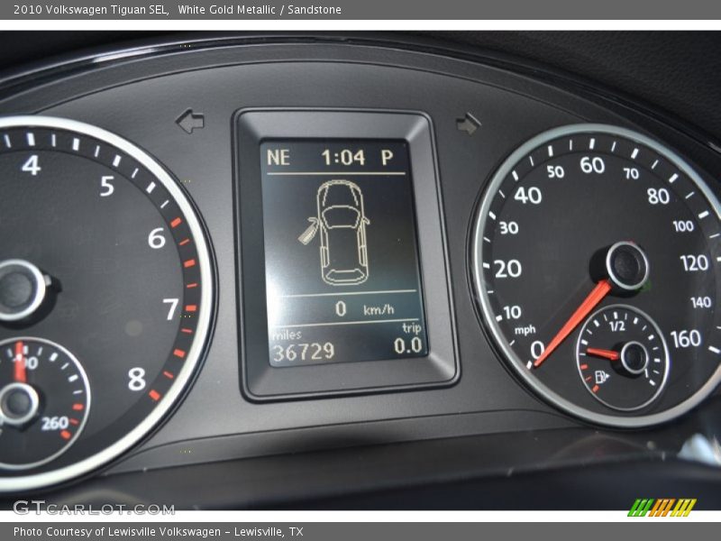 White Gold Metallic / Sandstone 2010 Volkswagen Tiguan SEL